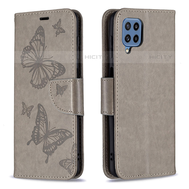 Custodia Portafoglio In Pelle Farfalla Cover con Supporto B01F per Samsung Galaxy M32 4G