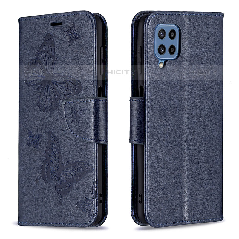 Custodia Portafoglio In Pelle Farfalla Cover con Supporto B01F per Samsung Galaxy M32 4G