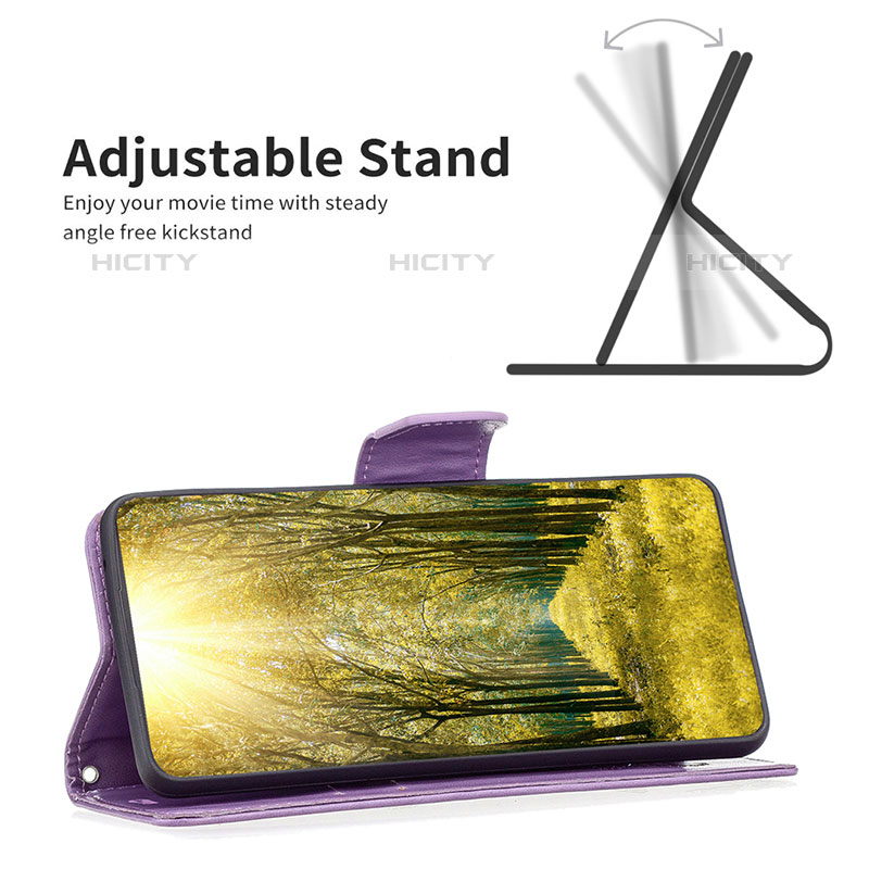 Custodia Portafoglio In Pelle Farfalla Cover con Supporto B01F per Samsung Galaxy M33 5G