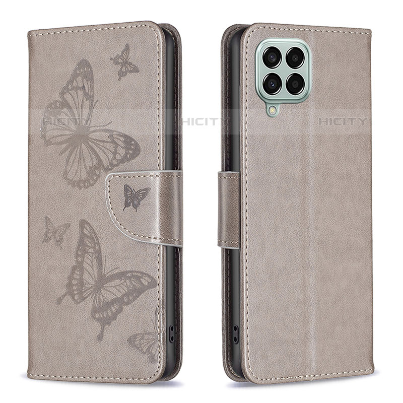 Custodia Portafoglio In Pelle Farfalla Cover con Supporto B01F per Samsung Galaxy M33 5G