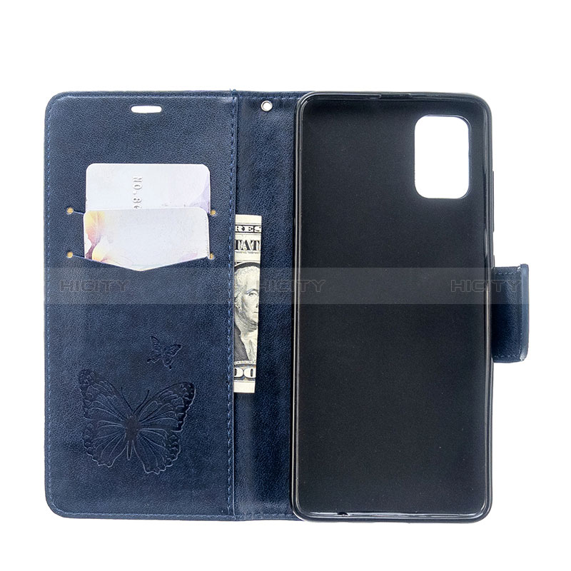 Custodia Portafoglio In Pelle Farfalla Cover con Supporto B01F per Samsung Galaxy M40S