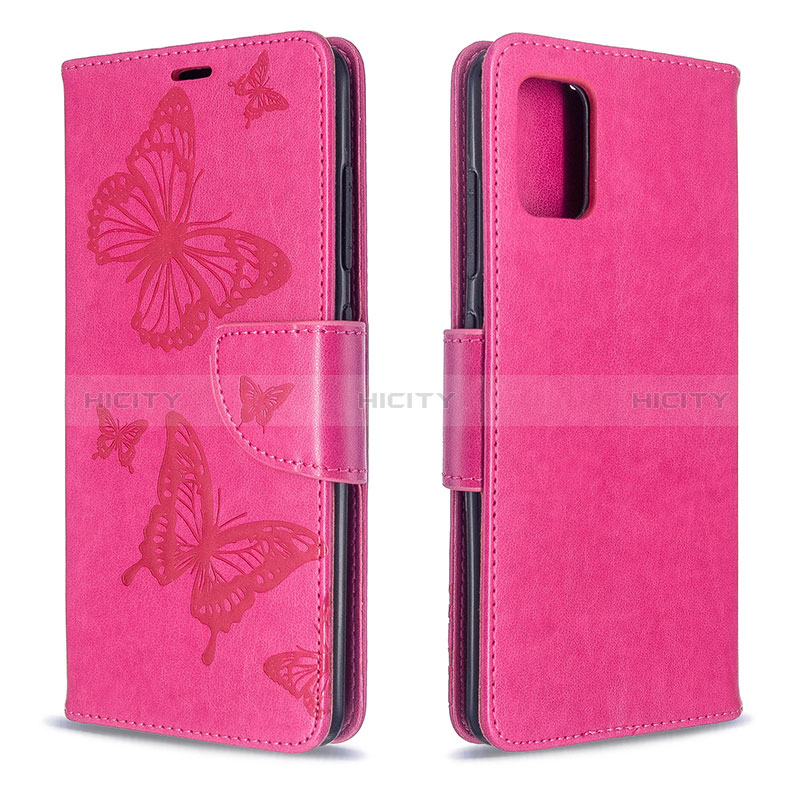 Custodia Portafoglio In Pelle Farfalla Cover con Supporto B01F per Samsung Galaxy M40S