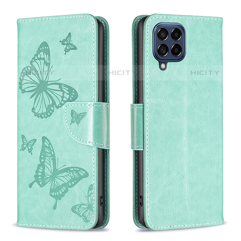 Custodia Portafoglio In Pelle Farfalla Cover con Supporto B01F per Samsung Galaxy M53 5G