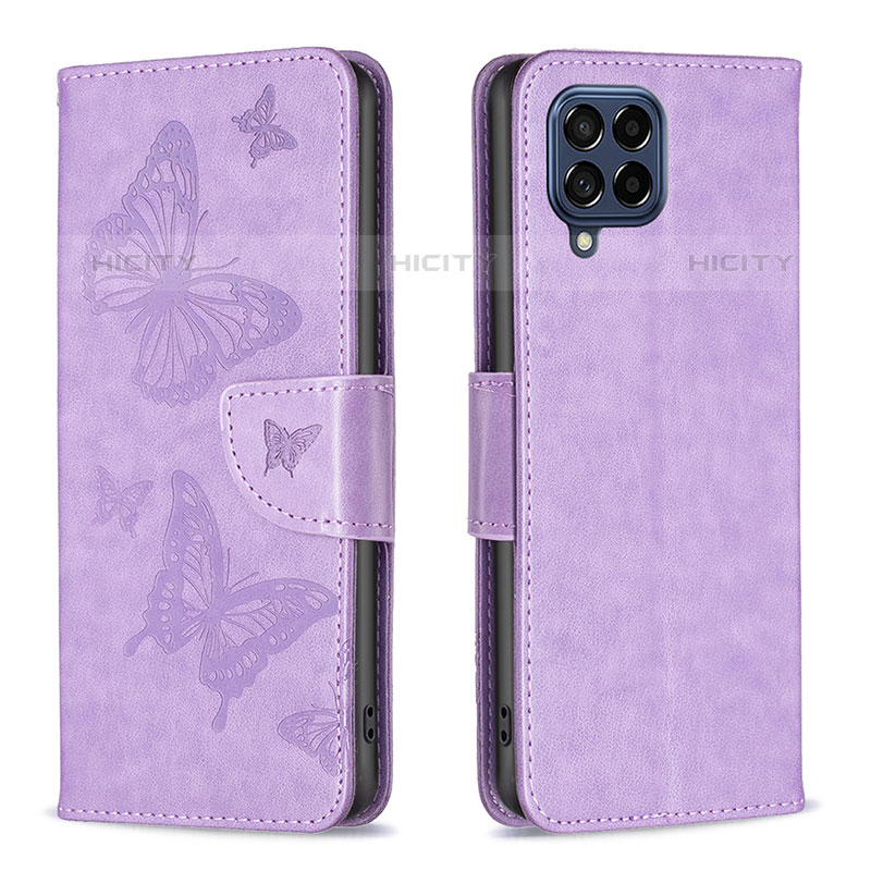 Custodia Portafoglio In Pelle Farfalla Cover con Supporto B01F per Samsung Galaxy M53 5G