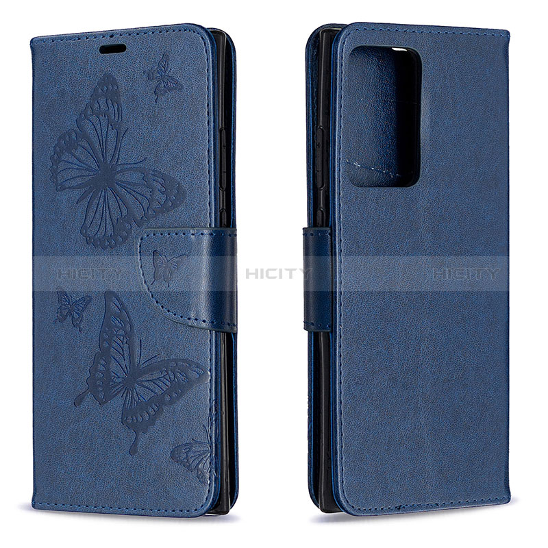 Custodia Portafoglio In Pelle Farfalla Cover con Supporto B01F per Samsung Galaxy Note 20 Ultra 5G