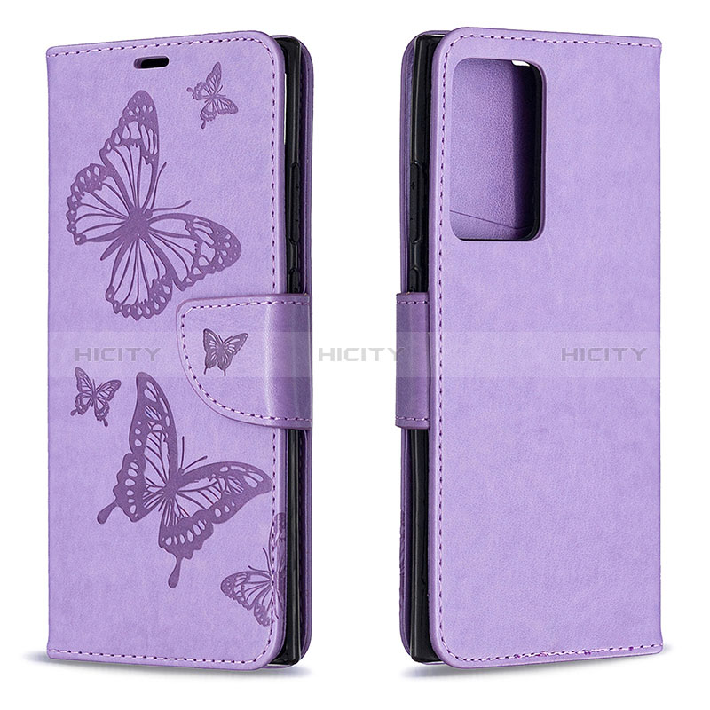 Custodia Portafoglio In Pelle Farfalla Cover con Supporto B01F per Samsung Galaxy Note 20 Ultra 5G