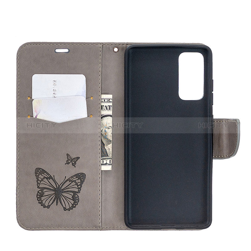 Custodia Portafoglio In Pelle Farfalla Cover con Supporto B01F per Samsung Galaxy S20 FE 4G