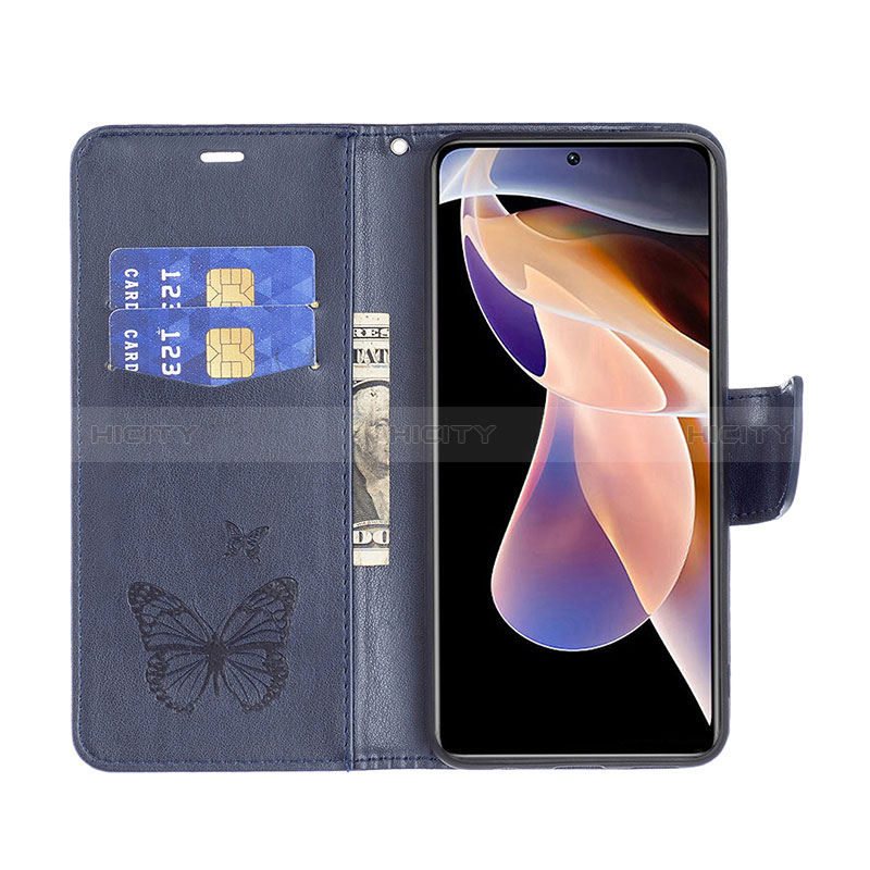 Custodia Portafoglio In Pelle Farfalla Cover con Supporto B01F per Xiaomi Mi 11i 5G (2022)