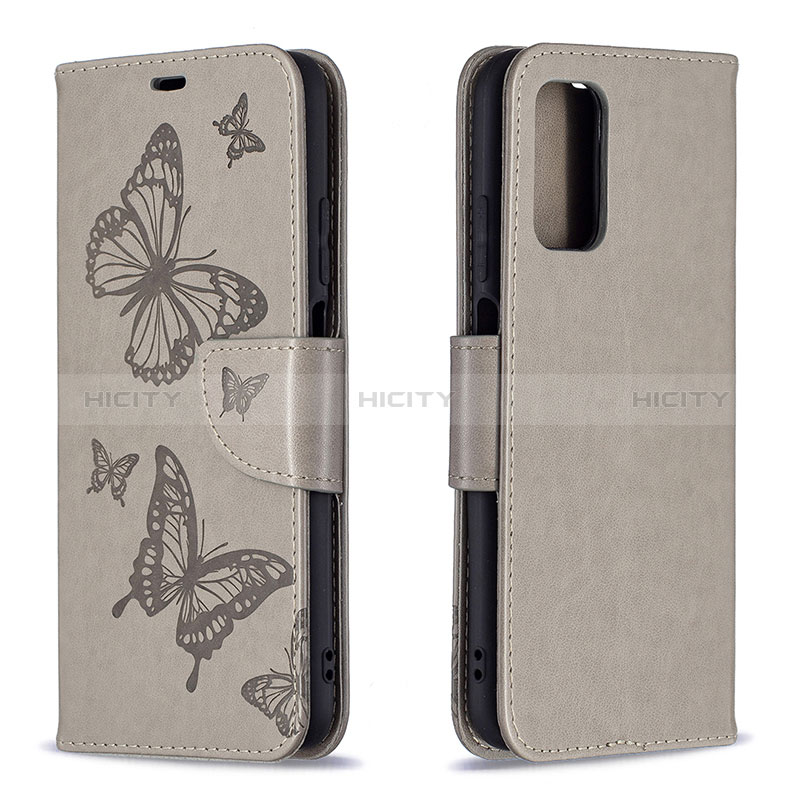 Custodia Portafoglio In Pelle Farfalla Cover con Supporto B01F per Xiaomi Poco M3