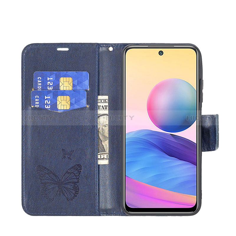 Custodia Portafoglio In Pelle Farfalla Cover con Supporto B01F per Xiaomi POCO M3 Pro 5G