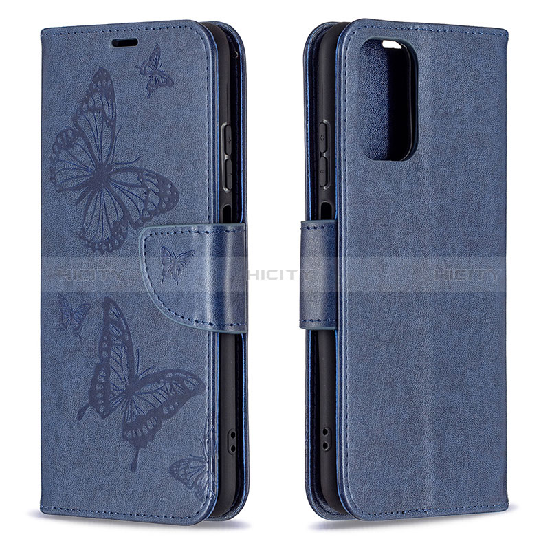 Custodia Portafoglio In Pelle Farfalla Cover con Supporto B01F per Xiaomi Poco M5S