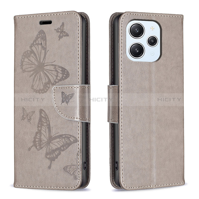 Custodia Portafoglio In Pelle Farfalla Cover con Supporto B01F per Xiaomi Redmi 12 4G