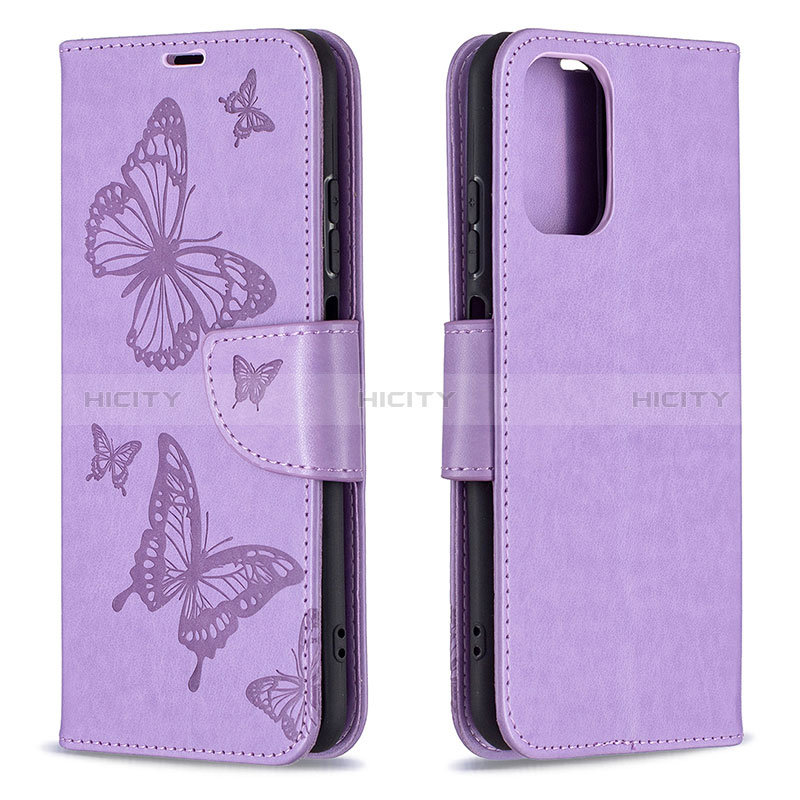 Custodia Portafoglio In Pelle Farfalla Cover con Supporto B01F per Xiaomi Redmi Note 10 4G