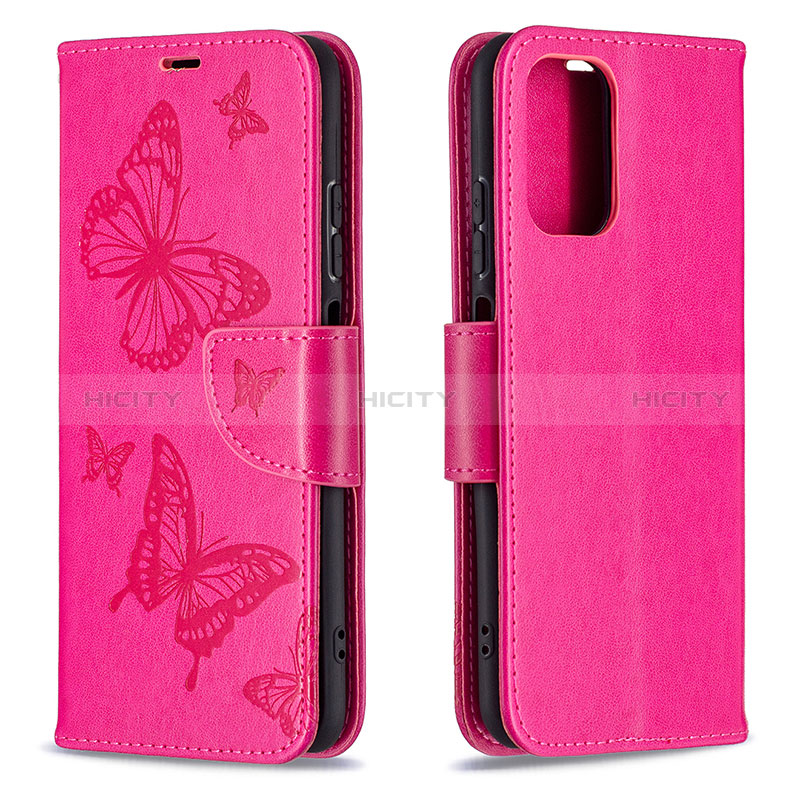 Custodia Portafoglio In Pelle Farfalla Cover con Supporto B01F per Xiaomi Redmi Note 10 4G