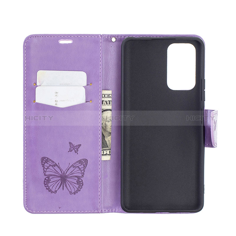 Custodia Portafoglio In Pelle Farfalla Cover con Supporto B01F per Xiaomi Redmi Note 10 Pro 4G