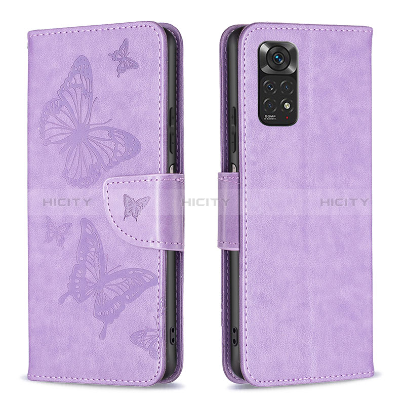 Custodia Portafoglio In Pelle Farfalla Cover con Supporto B01F per Xiaomi Redmi Note 11S 4G