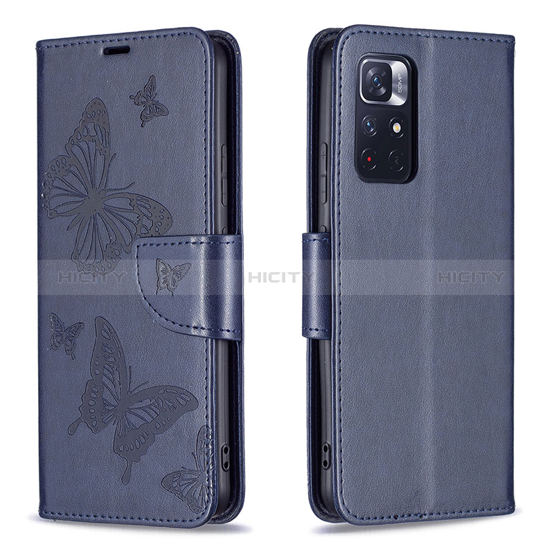 Custodia Portafoglio In Pelle Farfalla Cover con Supporto B01F per Xiaomi Redmi Note 11S 5G