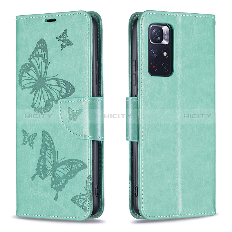 Custodia Portafoglio In Pelle Farfalla Cover con Supporto B01F per Xiaomi Redmi Note 11S 5G