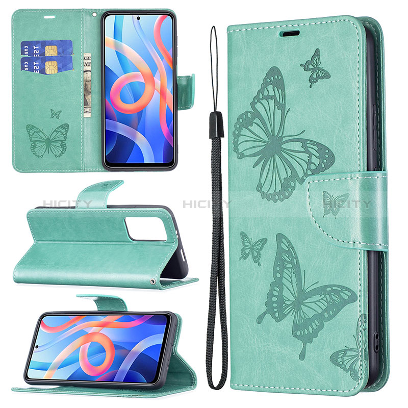 Custodia Portafoglio In Pelle Farfalla Cover con Supporto B01F per Xiaomi Redmi Note 11S 5G