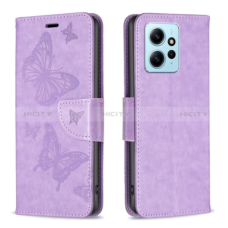 Custodia Portafoglio In Pelle Farfalla Cover con Supporto B01F per Xiaomi Redmi Note 12 4G