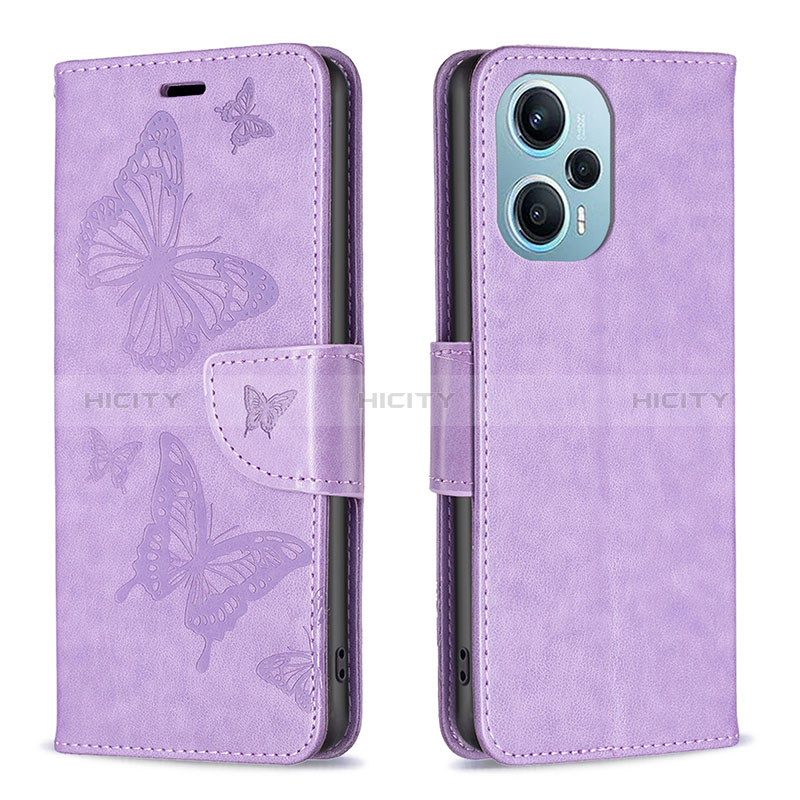 Custodia Portafoglio In Pelle Farfalla Cover con Supporto B01F per Xiaomi Redmi Note 12 Turbo 5G