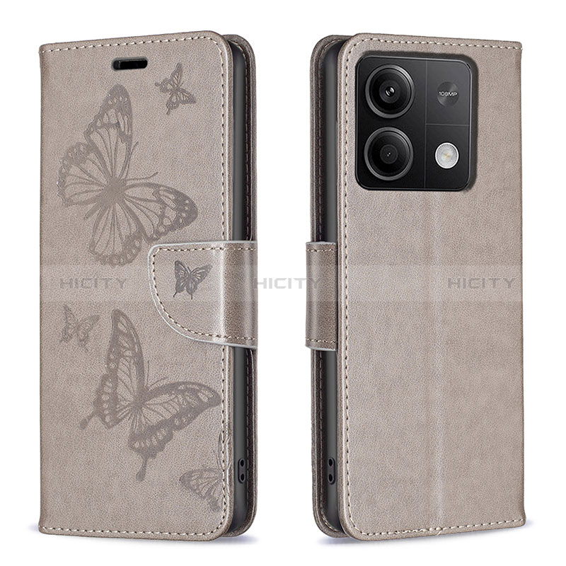 Custodia Portafoglio In Pelle Farfalla Cover con Supporto B01F per Xiaomi Redmi Note 13 5G