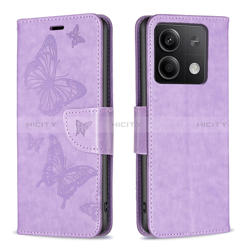 Custodia Portafoglio In Pelle Farfalla Cover con Supporto B01F per Xiaomi Redmi Note 13 5G