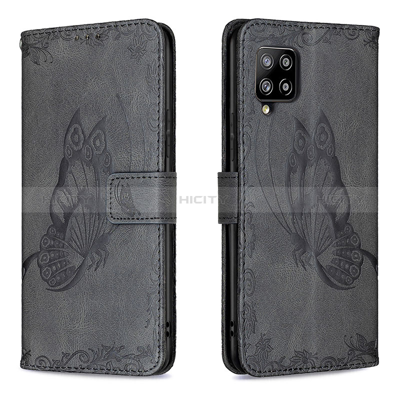 Custodia Portafoglio In Pelle Farfalla Cover con Supporto B02F per Samsung Galaxy A42 5G