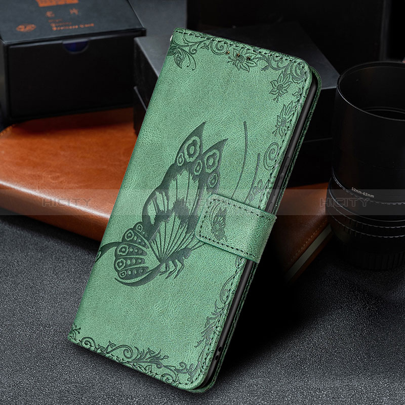 Custodia Portafoglio In Pelle Farfalla Cover con Supporto B02F per Xiaomi Redmi 9i