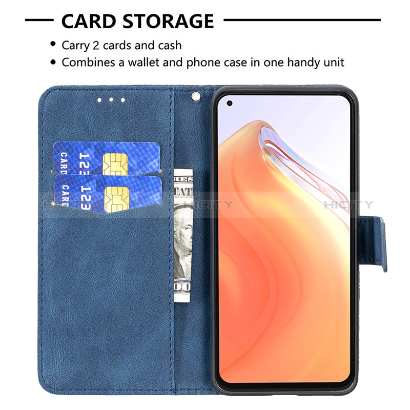 Custodia Portafoglio In Pelle Farfalla Cover con Supporto B02F per Xiaomi Redmi K30S 5G