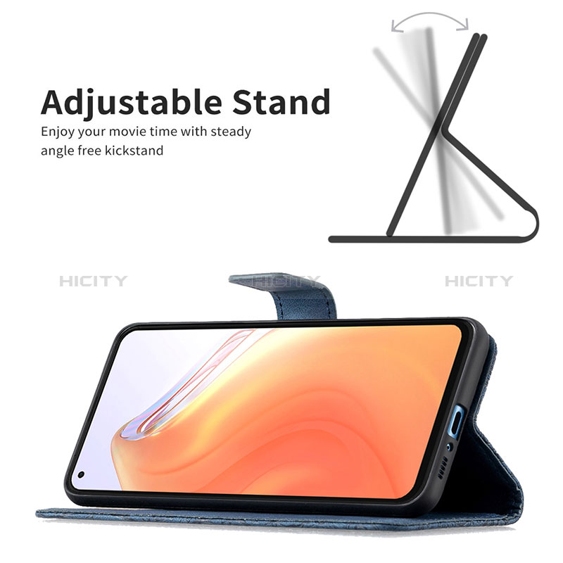 Custodia Portafoglio In Pelle Farfalla Cover con Supporto B02F per Xiaomi Redmi K30S 5G