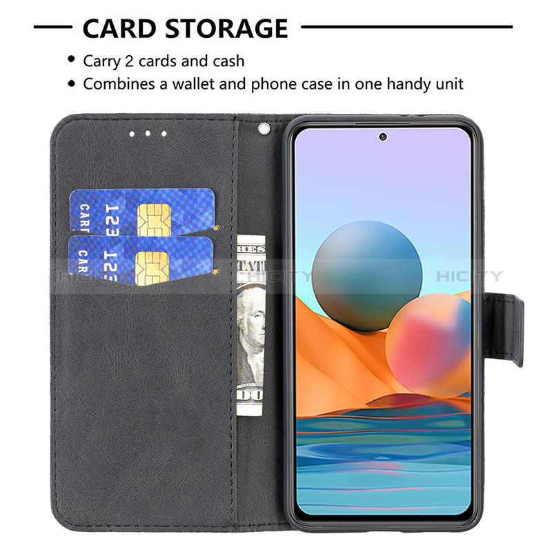 Custodia Portafoglio In Pelle Farfalla Cover con Supporto B02F per Xiaomi Redmi Note 10 Pro Max