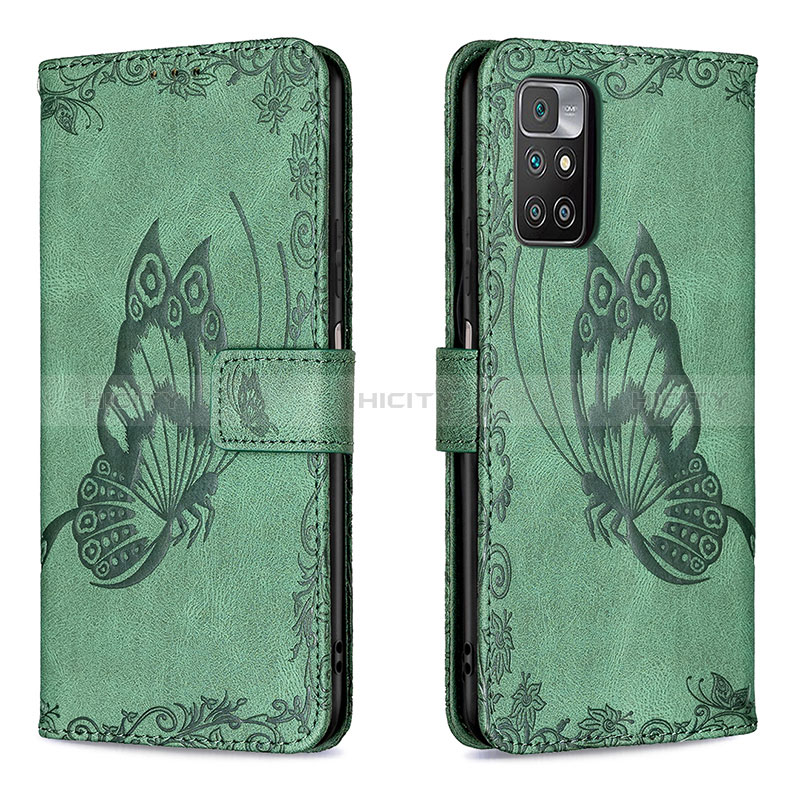 Custodia Portafoglio In Pelle Farfalla Cover con Supporto B02F per Xiaomi Redmi Note 11 4G (2021)