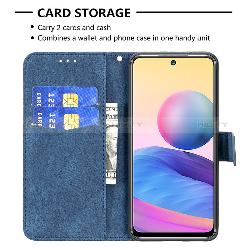 Custodia Portafoglio In Pelle Farfalla Cover con Supporto B02F per Xiaomi Redmi Note 11 SE 5G