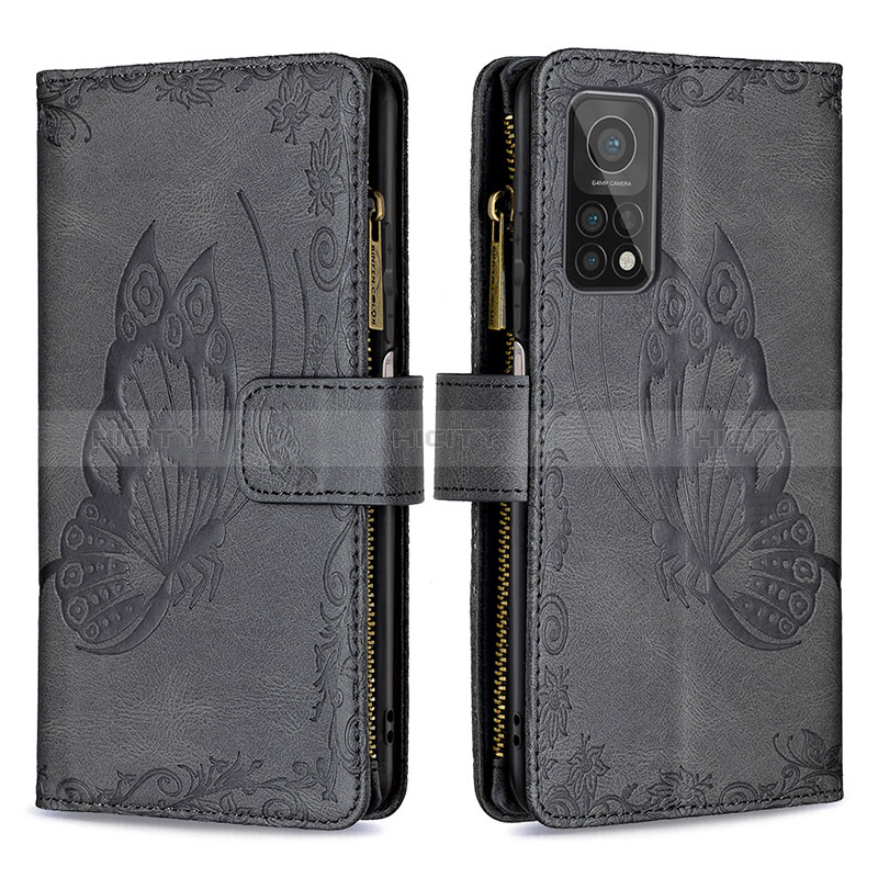 Custodia Portafoglio In Pelle Farfalla Cover con Supporto B03F per Xiaomi Mi 10T 5G