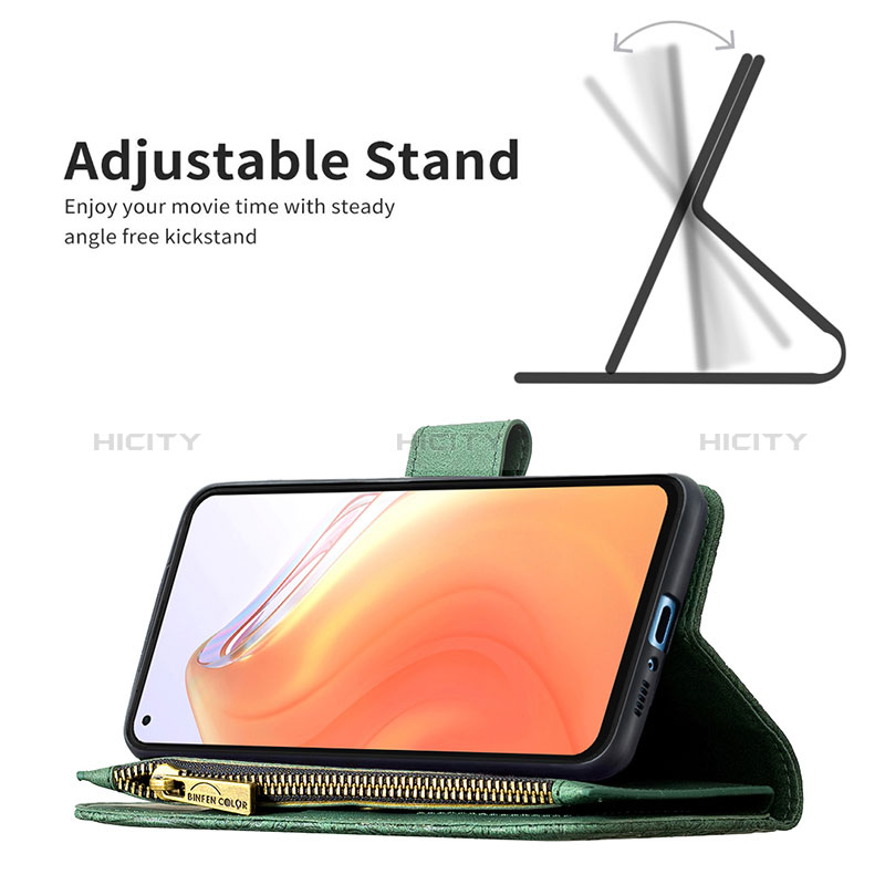 Custodia Portafoglio In Pelle Farfalla Cover con Supporto B03F per Xiaomi Mi 10T 5G