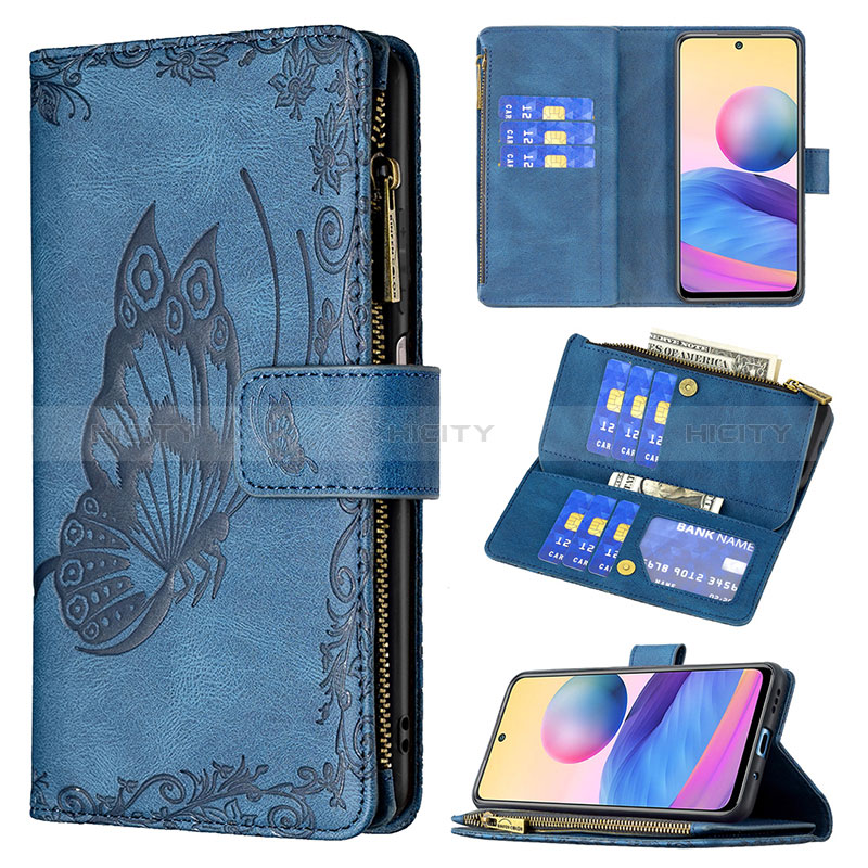 Custodia Portafoglio In Pelle Farfalla Cover con Supporto B03F per Xiaomi Redmi Note 11 SE 5G