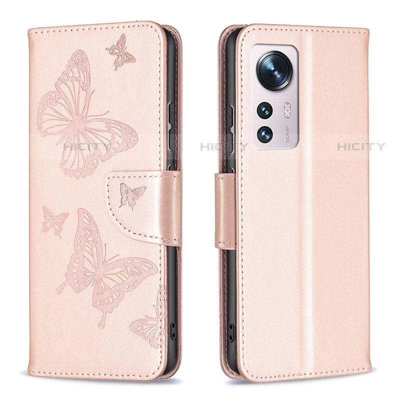 Custodia Portafoglio In Pelle Farfalla Cover con Supporto B13F per Xiaomi Mi 12S Pro 5G