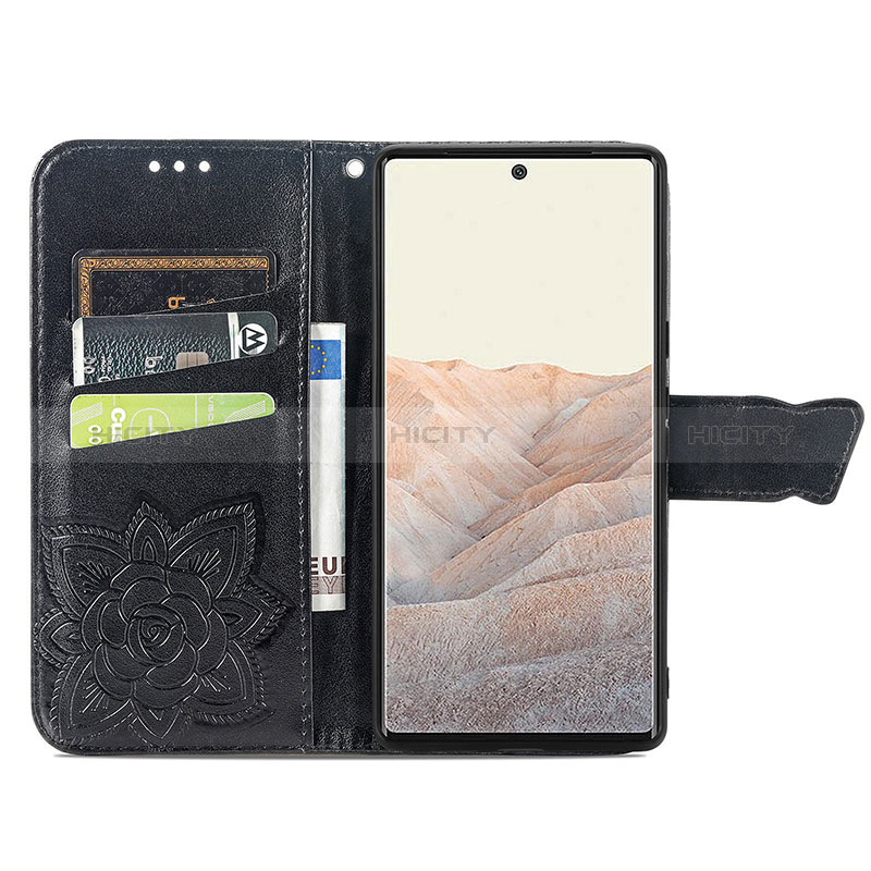 Custodia Portafoglio In Pelle Farfalla Cover con Supporto per Google Pixel 6 5G