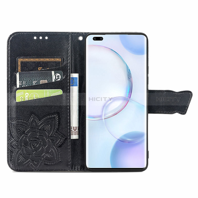 Custodia Portafoglio In Pelle Farfalla Cover con Supporto per Huawei Honor 50 Pro 5G