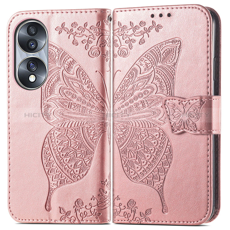 Custodia Portafoglio In Pelle Farfalla Cover con Supporto per Huawei Honor 70 5G