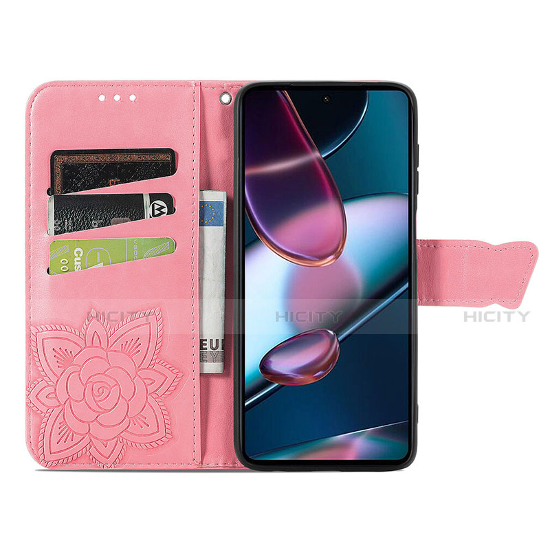 Custodia Portafoglio In Pelle Farfalla Cover con Supporto per Motorola Moto Edge 30 Pro 5G