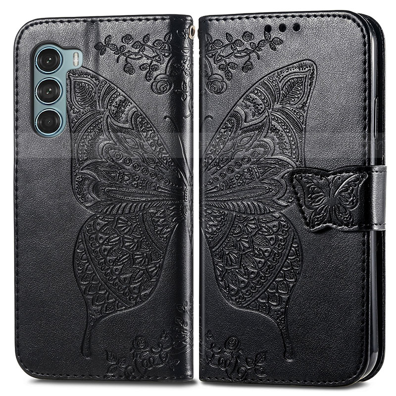 Custodia Portafoglio In Pelle Farfalla Cover con Supporto per Motorola Moto Edge S30 5G