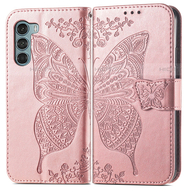 Custodia Portafoglio In Pelle Farfalla Cover con Supporto per Motorola Moto Edge S30 5G