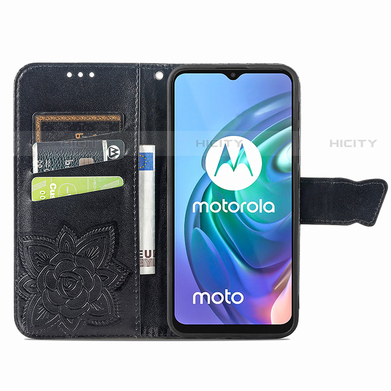 Custodia Portafoglio In Pelle Farfalla Cover con Supporto per Motorola Moto G20