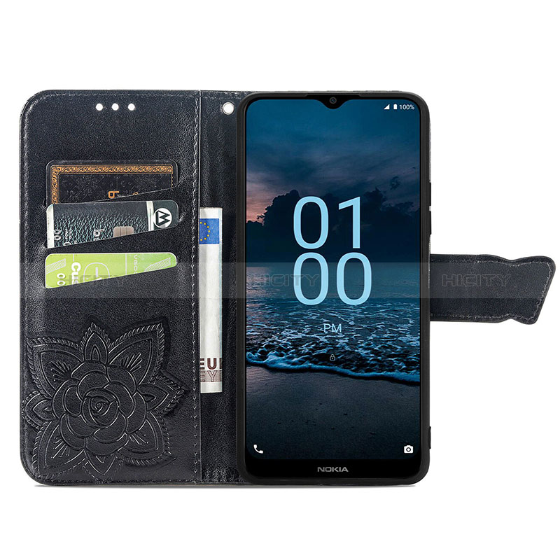 Custodia Portafoglio In Pelle Farfalla Cover con Supporto per Nokia G100