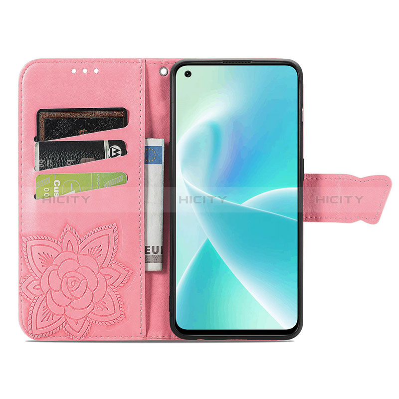 Custodia Portafoglio In Pelle Farfalla Cover con Supporto per OnePlus Nord 2T 5G