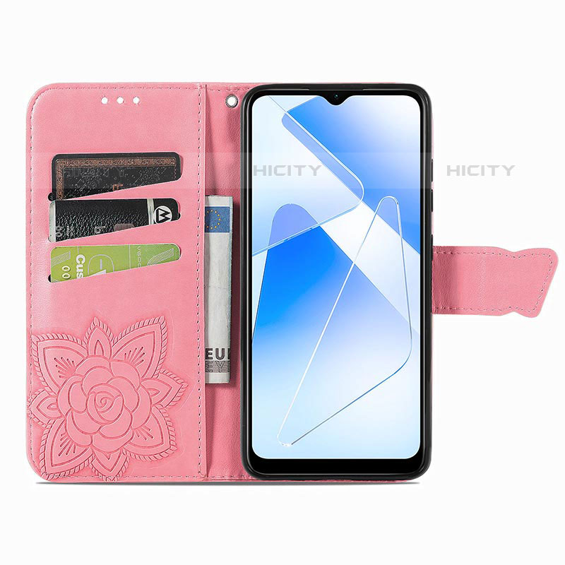 Custodia Portafoglio In Pelle Farfalla Cover con Supporto per Oppo A53s 5G