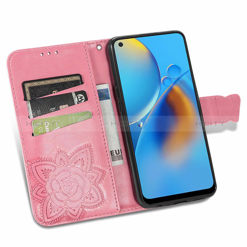 Custodia Portafoglio In Pelle Farfalla Cover con Supporto per Oppo A95 4G