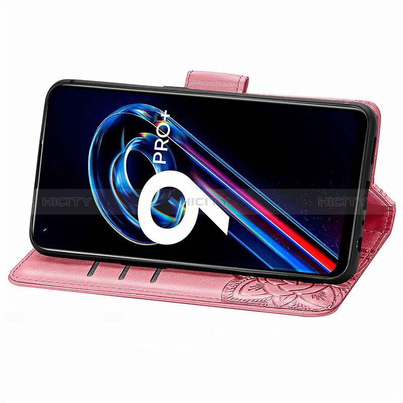 Custodia Portafoglio In Pelle Farfalla Cover con Supporto per Realme 9 Pro+ Plus 5G